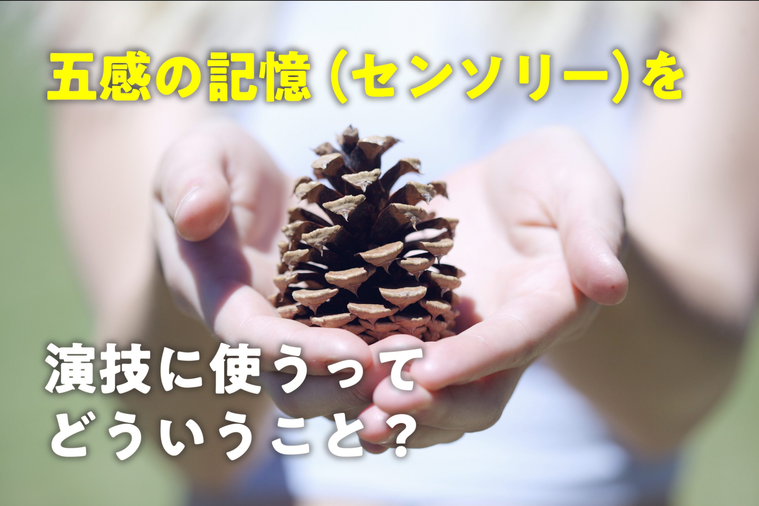 五感の記憶(センソリー)を演技に使うってどういうこと?