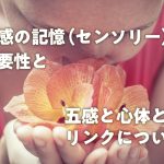 五感の記憶(センソリー)の重要性と、五感と心体とのリンクについて